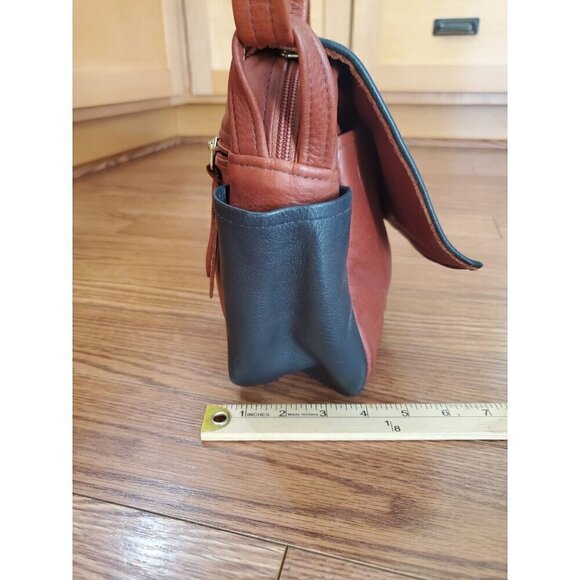 Stickman Leather Unisex Crossbody Purse Bag Brown Black Adjustable Strap READ - Picture 15 of 15